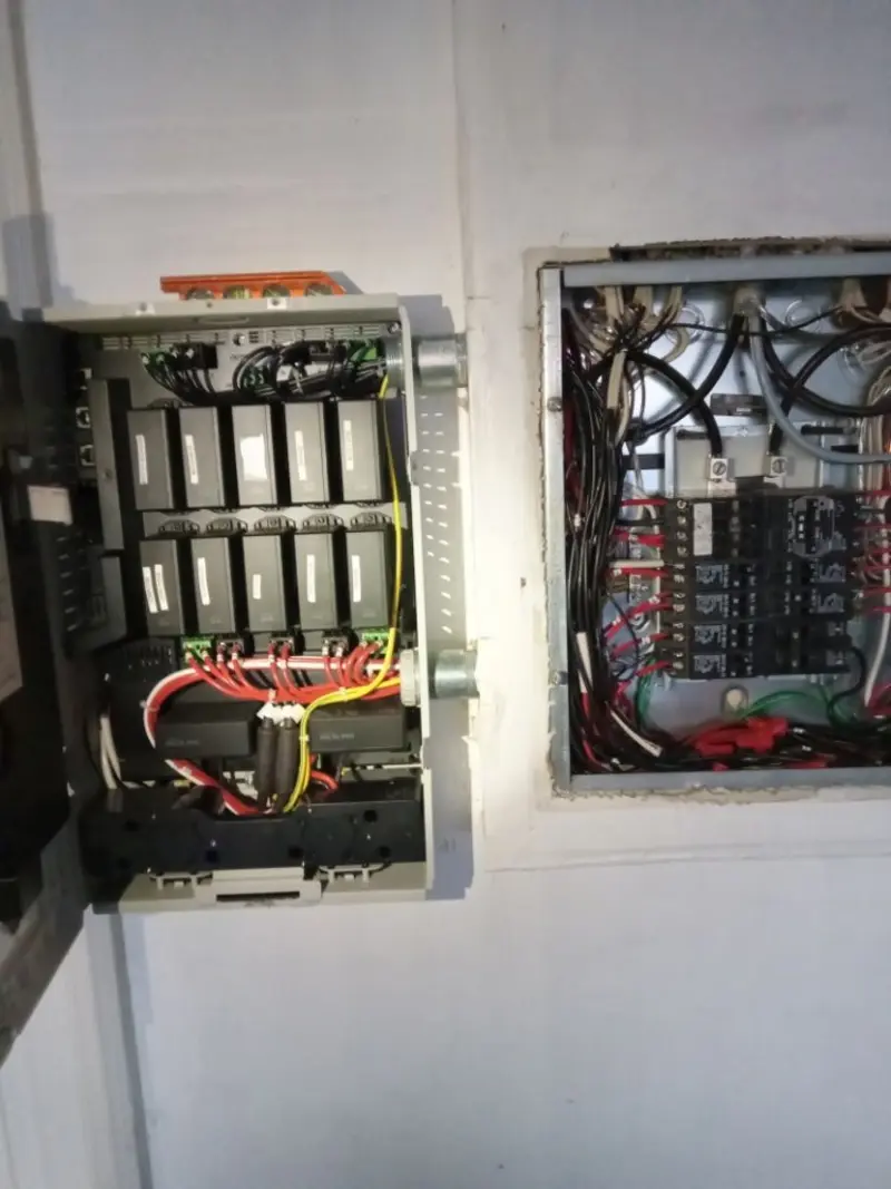 Electrical panel upgrade completed for Security Camera Wiring in West Pennsboro